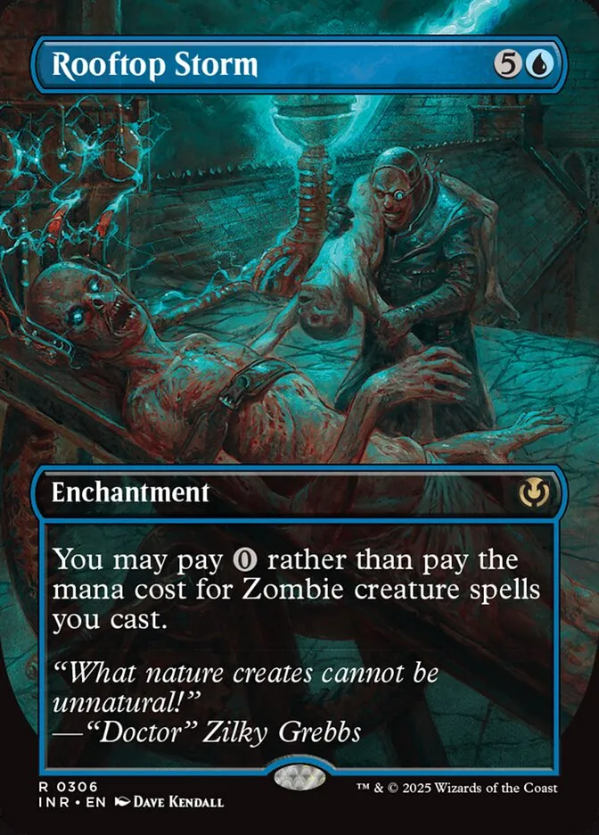 2025 Innistrad Remastered Rooftop Storm [Borderless] rare #306 rare card image