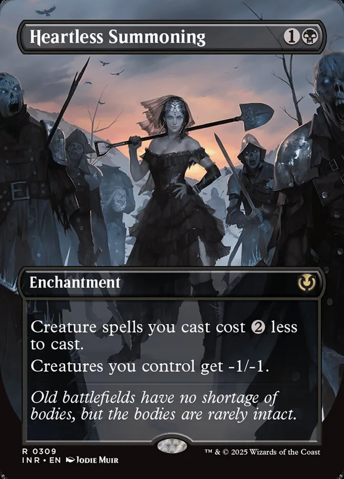2025 Innistrad Remastered Heartless Summoning [Borderless] rare #309 rare card image