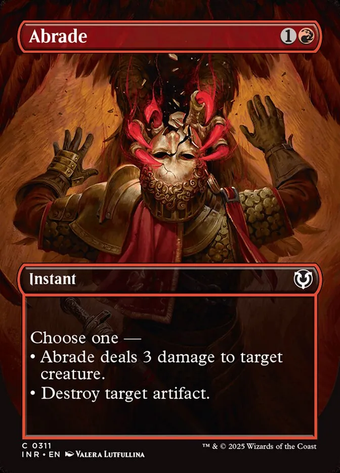 2025 Innistrad Remastered Abrade [Borderless] common #311 common card image