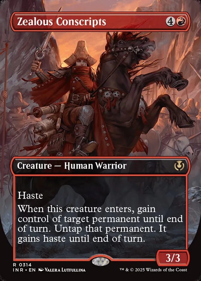2025 Innistrad Remastered Zealous Conscripts [Borderless] rare #314 rare card image
