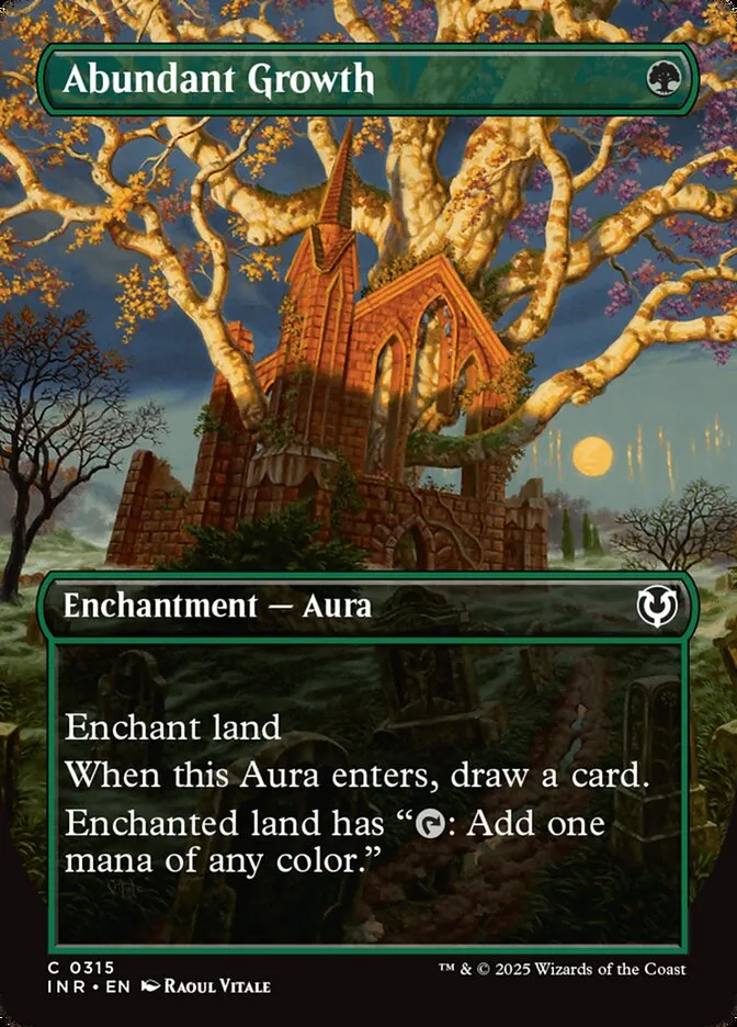 2025 Innistrad Remastered Abundant Growth [Borderless] common #315 common card image