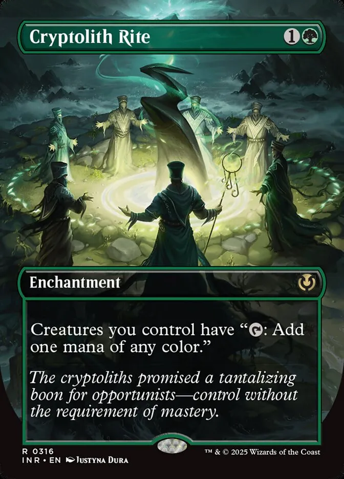 2025 Innistrad Remastered Cryptolith Rite [Borderless] rare #316 rare card image