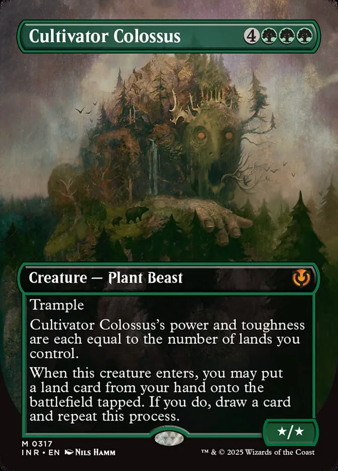 2025 Innistrad Remastered Cultivator Colossus [Borderless] mythic #317 mythic card image