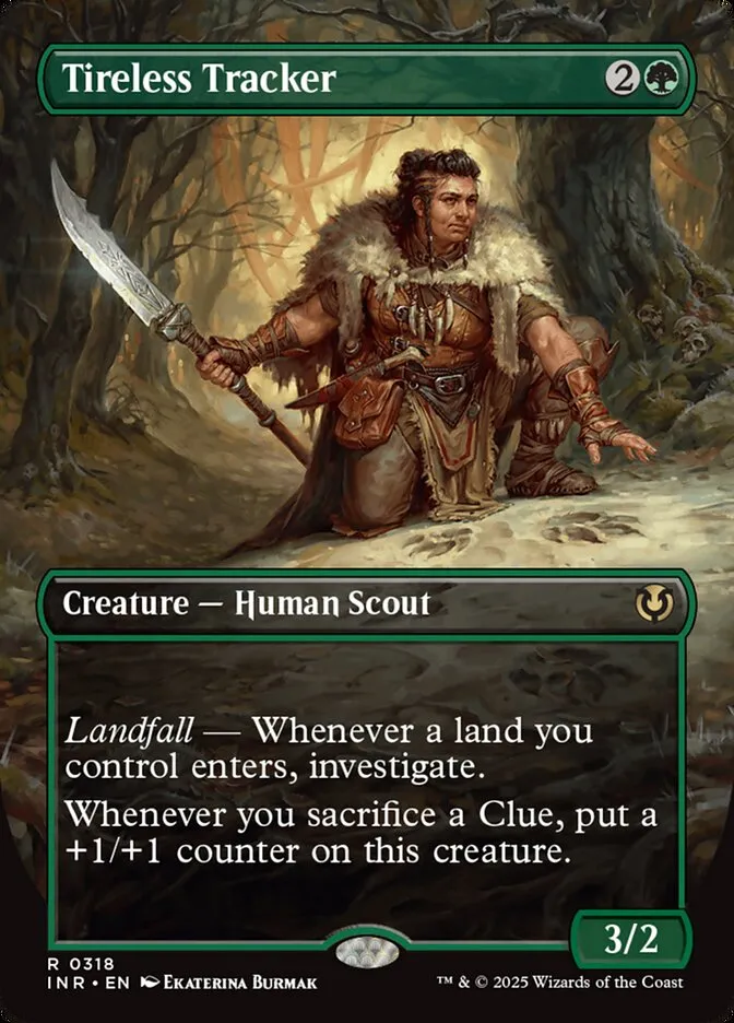2025 Innistrad Remastered Tireless Tracker [Borderless] rare #318 rare card image
