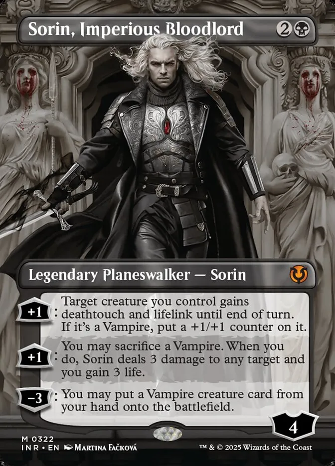 2025 Innistrad Remastered Sorin, Imperious Bloodlord [Borderless] mythic #322 mythic card image