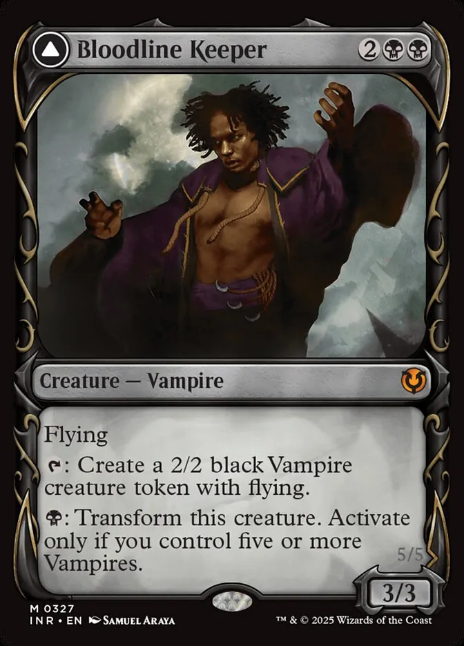 2025 Innistrad Remastered Bloodline Keeper // Lord of Lineage #327 mythic card image