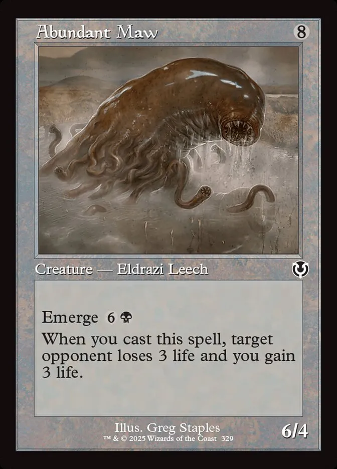 2025 Innistrad Remastered Abundant Maw #329 common card image