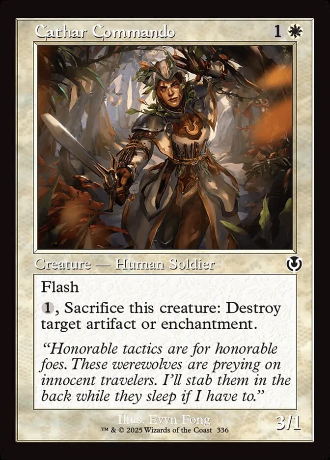 2025 Innistrad Remastered Cathar Commando common #336 common card image