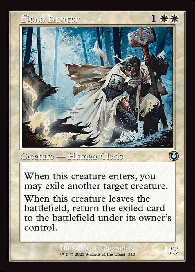 2025 Innistrad Remastered Fiend Hunter #340 uncommon card image