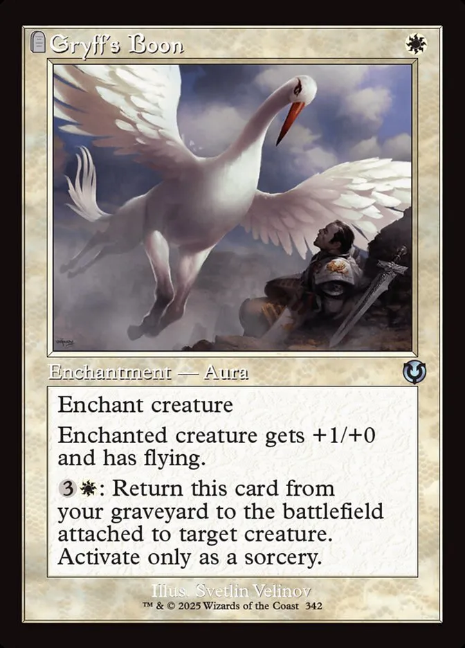 2025 Innistrad Remastered Gryff's Boon #342 uncommon card image