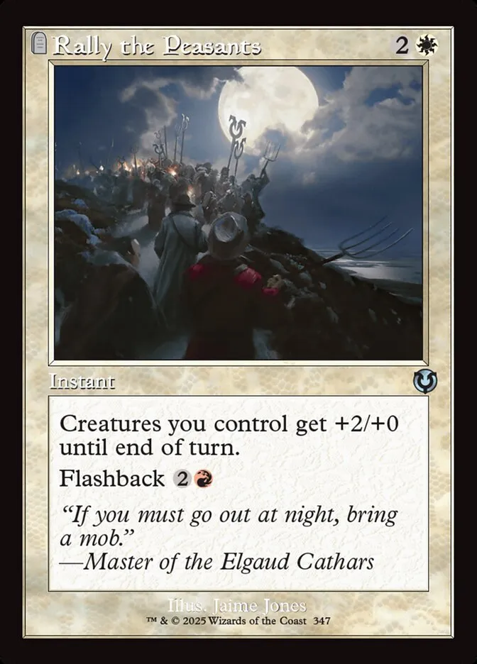 2025 Innistrad Remastered Rally the Peasants #347 uncommon card image