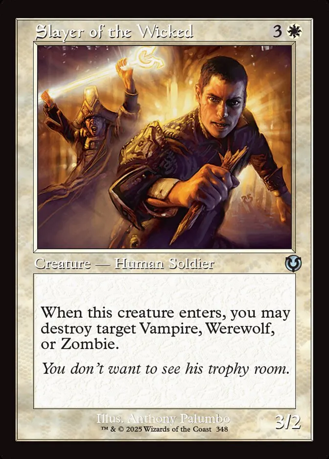2025 Innistrad Remastered Slayer of the Wicked #348 uncommon card image