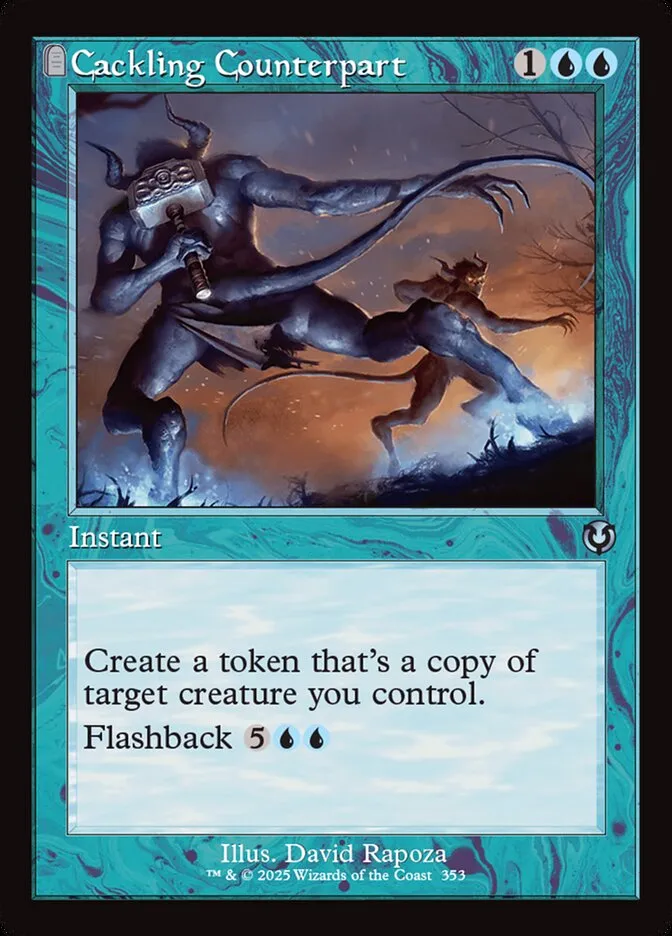 2025 Innistrad Remastered Cackling Counterpart #353 uncommon card image