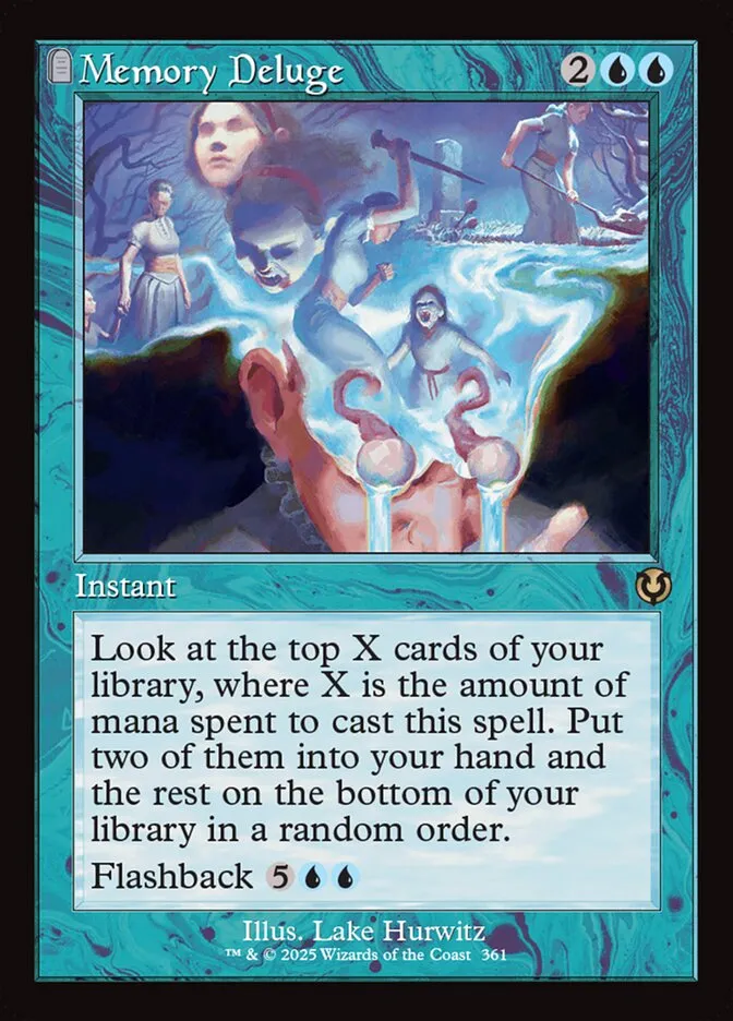 2025 Innistrad Remastered Memory Deluge #361 rare card image