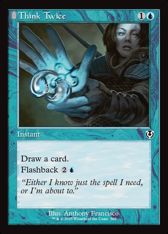 2025 Innistrad Remastered Think Twice #369 common card image