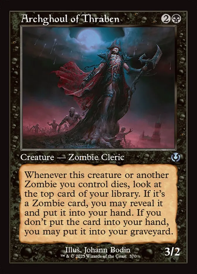 2025 Innistrad Remastered Archghoul of Thraben #370 uncommon card image