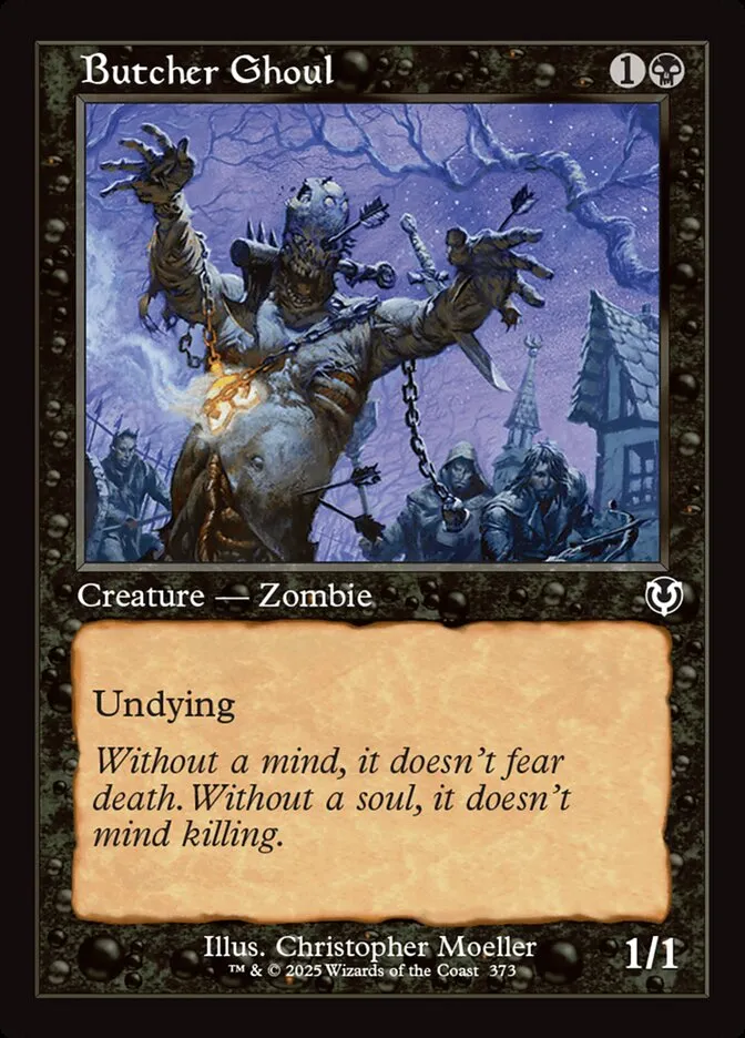 2025 Innistrad Remastered Butcher Ghoul #373 common card image