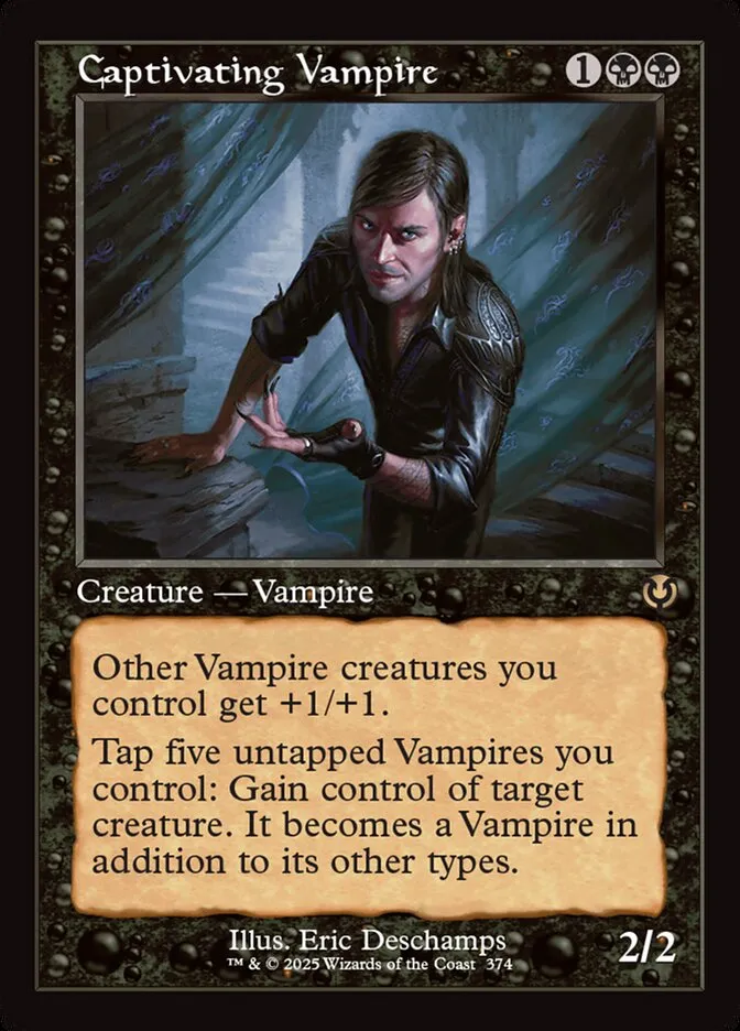 2025 Innistrad Remastered Captivating Vampire #374 rare card image