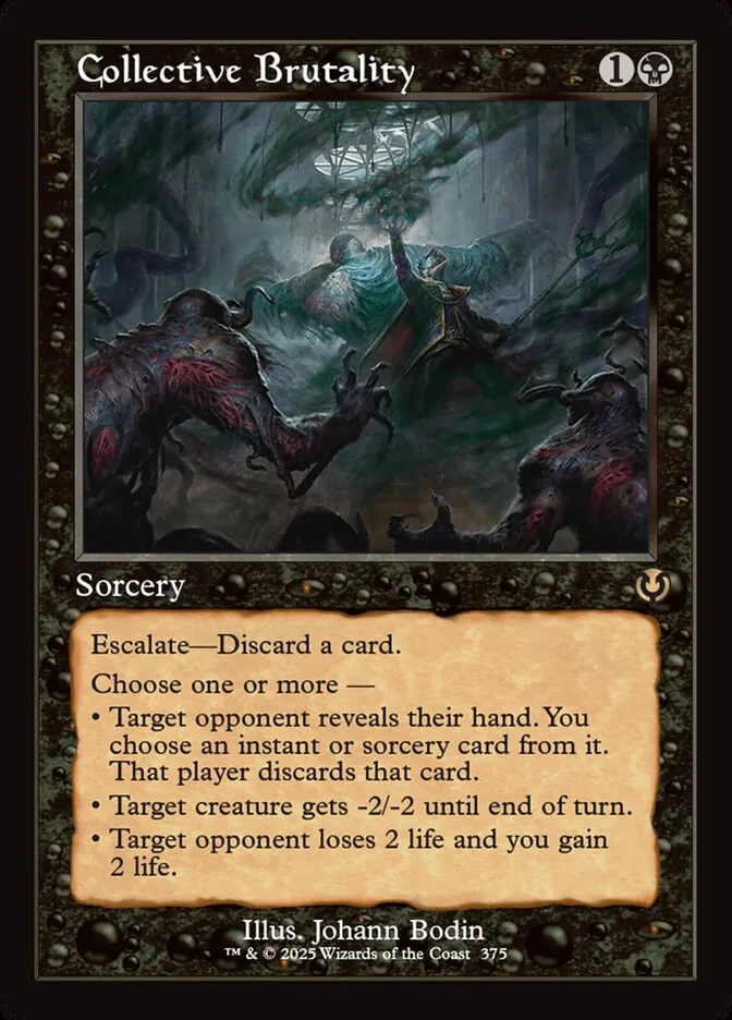 2025 Innistrad Remastered Collective Brutality #375 rare card image