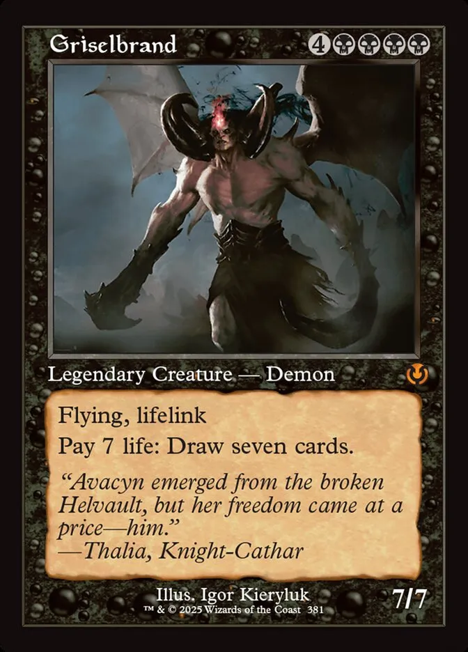 2025 Innistrad Remastered Griselbrand #381 mythic card image