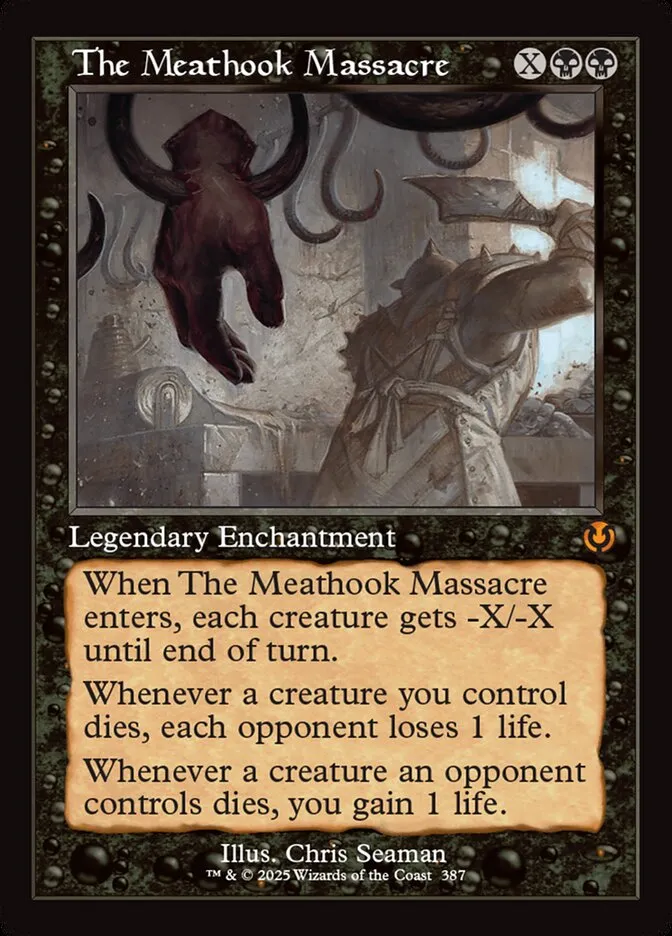 2025 Innistrad Remastered The Meathook Massacre #387 mythic card image