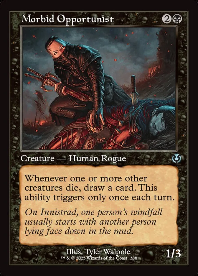 2025 Innistrad Remastered Morbid Opportunist #388 uncommon card image