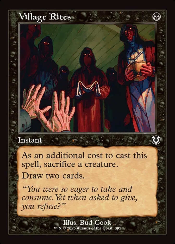 2025 Innistrad Remastered Village Rites #392 common card image