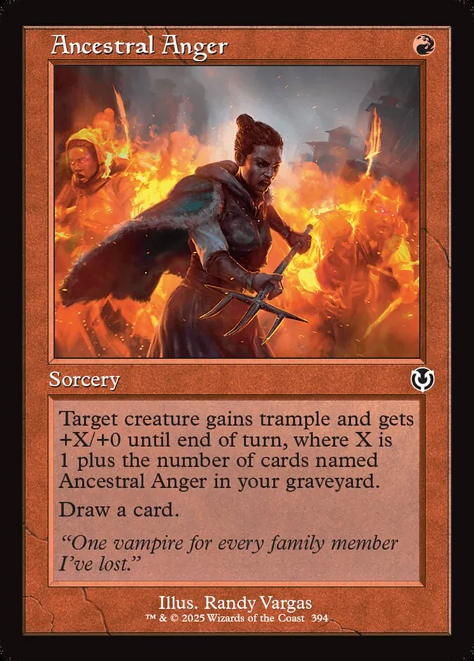 2025 Innistrad Remastered Ancestral Anger #394 common card image