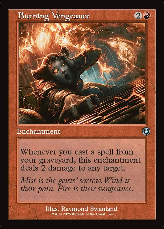 2025 Innistrad Remastered Burning Vengeance #397 uncommon card image
