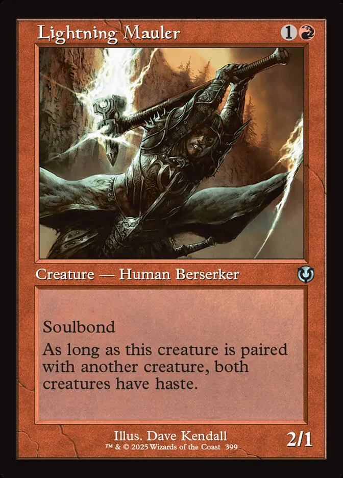 2025 Innistrad Remastered Lightning Mauler #399 uncommon card image