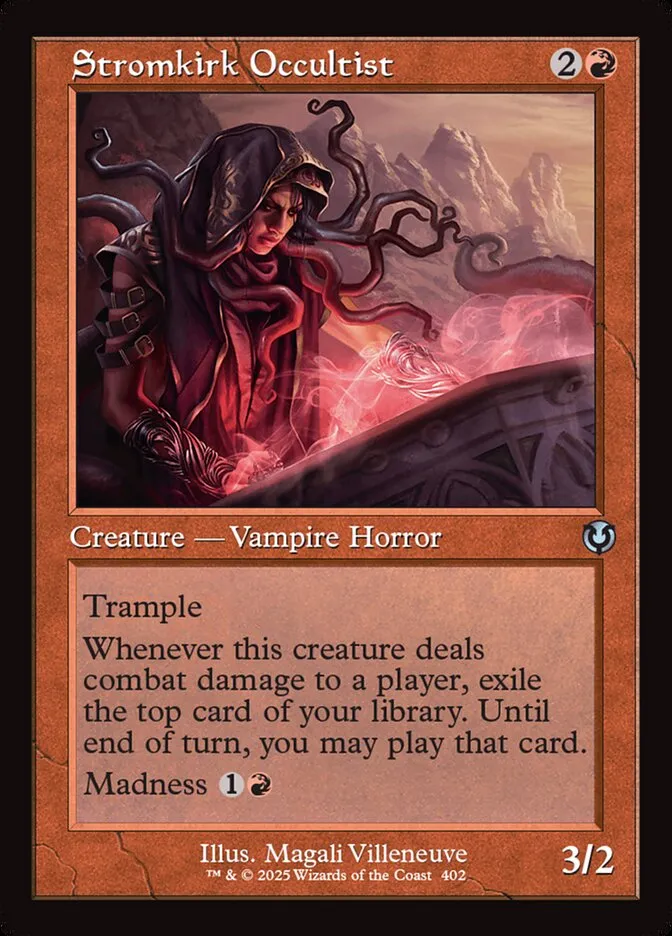 2025 Innistrad Remastered Stromkirk Occultist #402 uncommon card image
