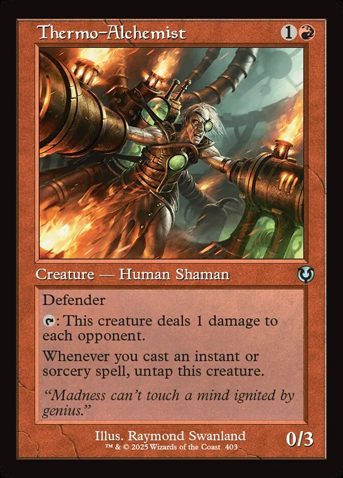 2025 Innistrad Remastered Thermo-Alchemist #403 uncommon card image