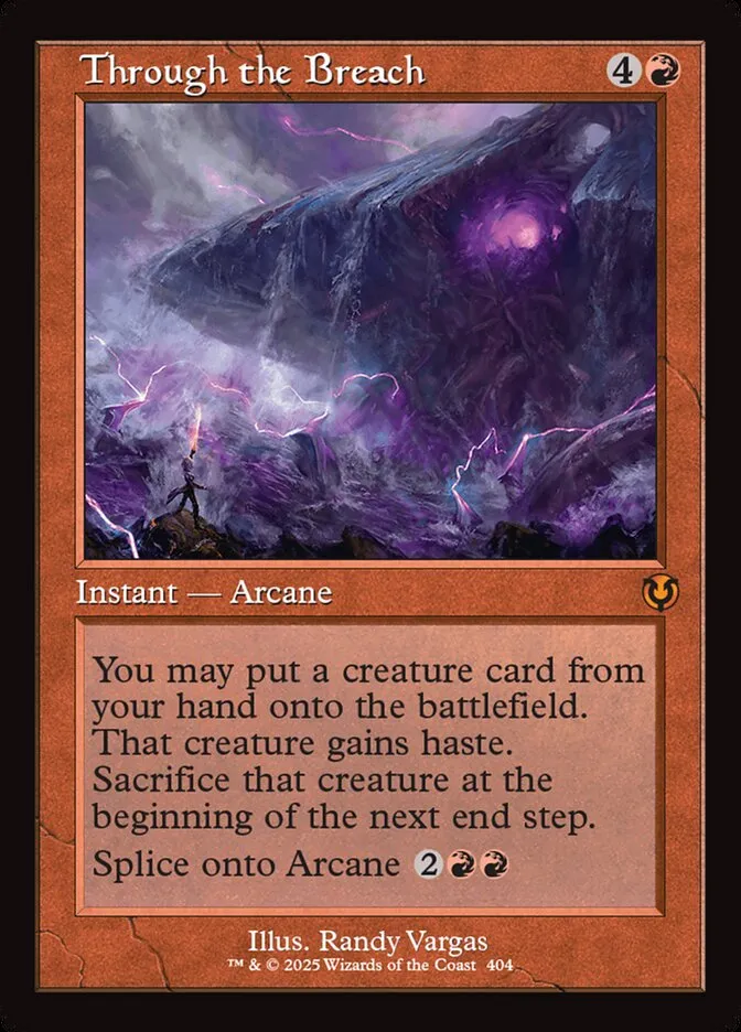 2025 Innistrad Remastered Through the Breach #404 mythic card image
