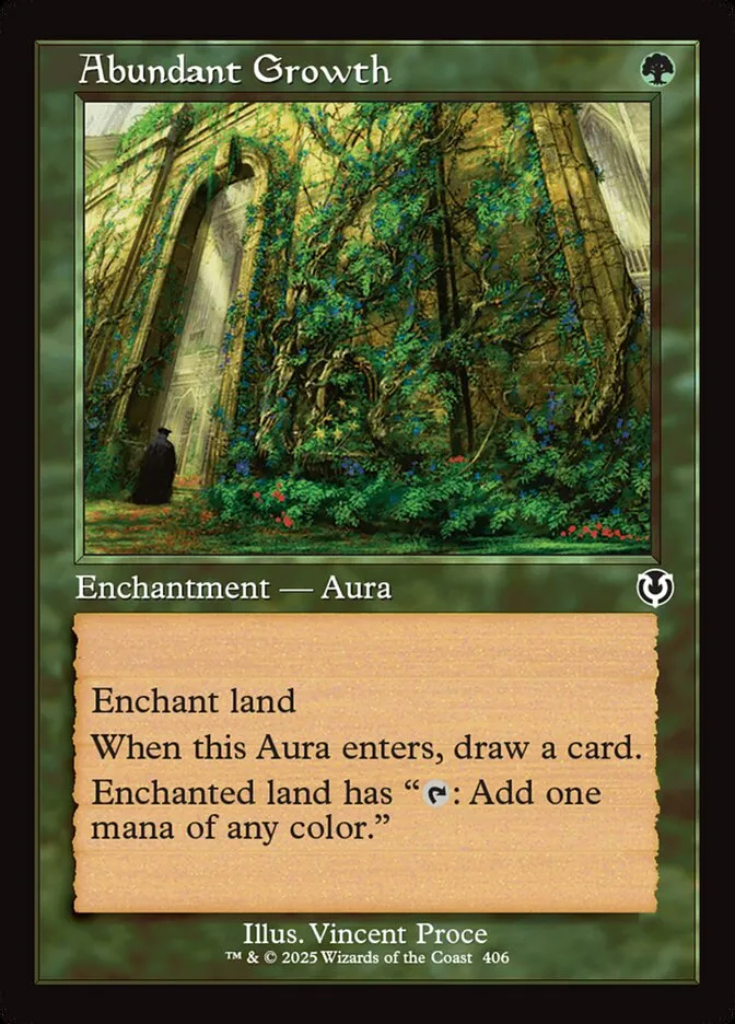 2025 Innistrad Remastered Abundant Growth #406 common card image
