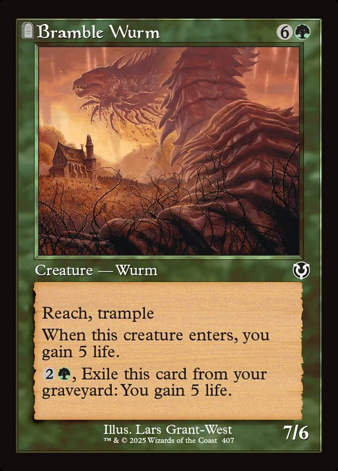 2025 Innistrad Remastered Bramble Wurm #407 common card image