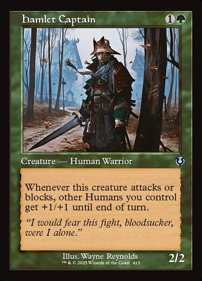 2025 Innistrad Remastered Hamlet Captain #413 uncommon card image