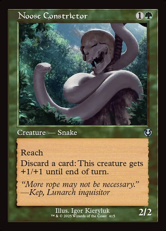 2025 Innistrad Remastered Noose Constrictor #415 uncommon card image