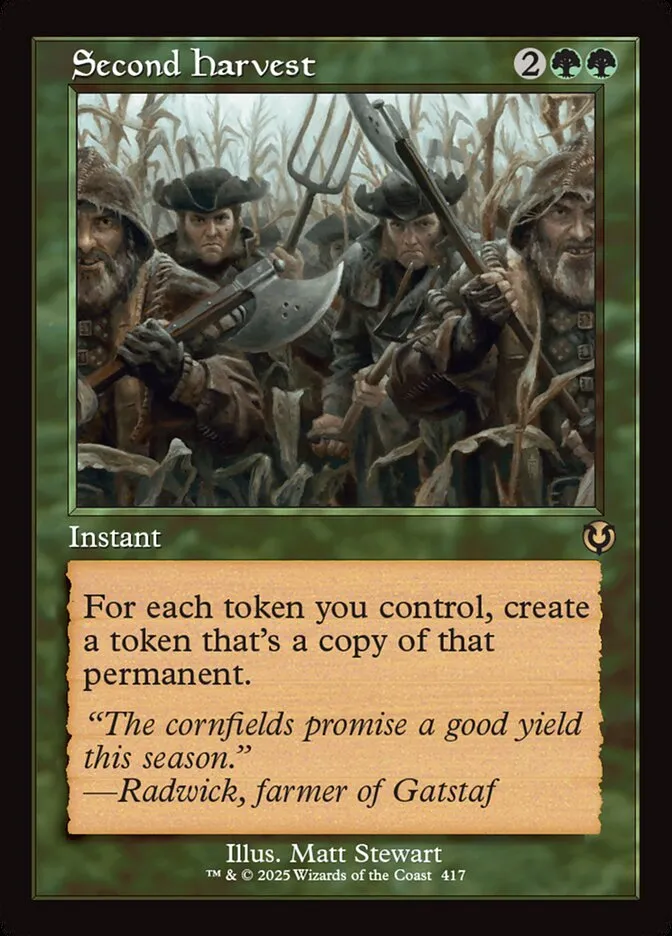 2025 Innistrad Remastered Second Harvest [Foil] rare #417 rare card image