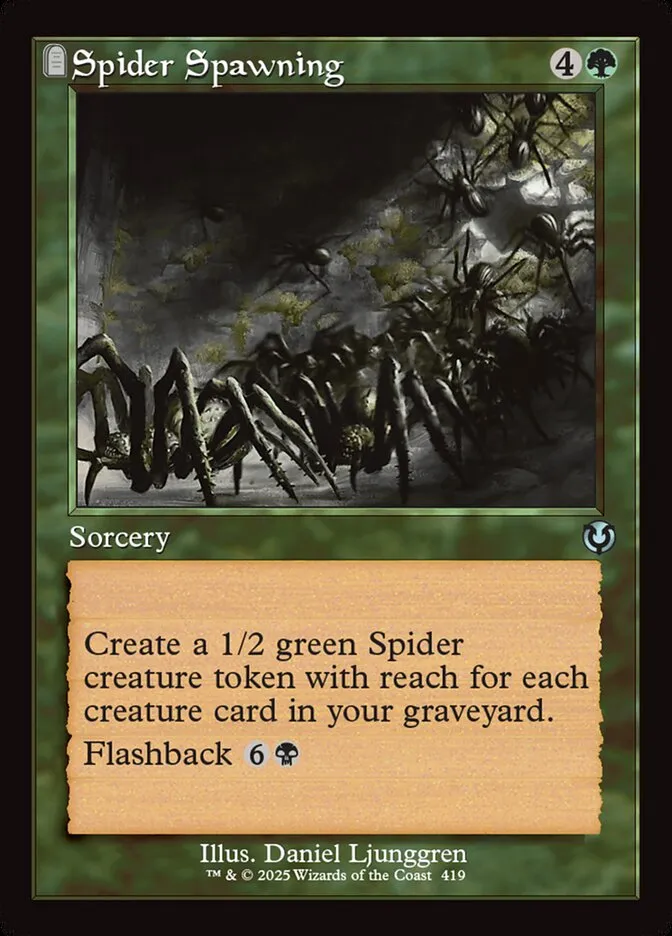 2025 Innistrad Remastered Spider Spawning uncommon #419 uncommon card image