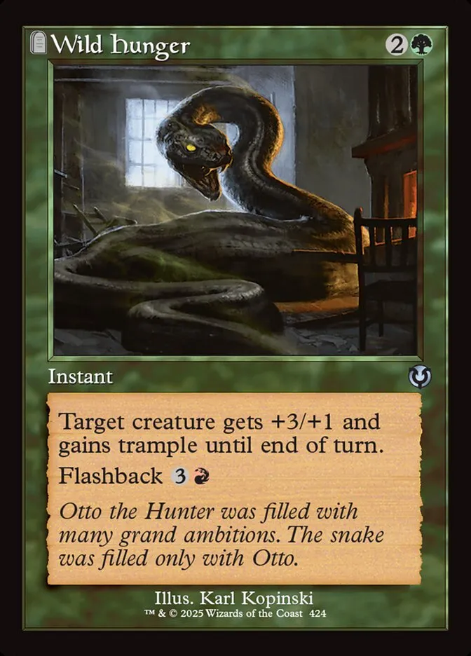 2025 Innistrad Remastered Wild Hunger #424 uncommon card image