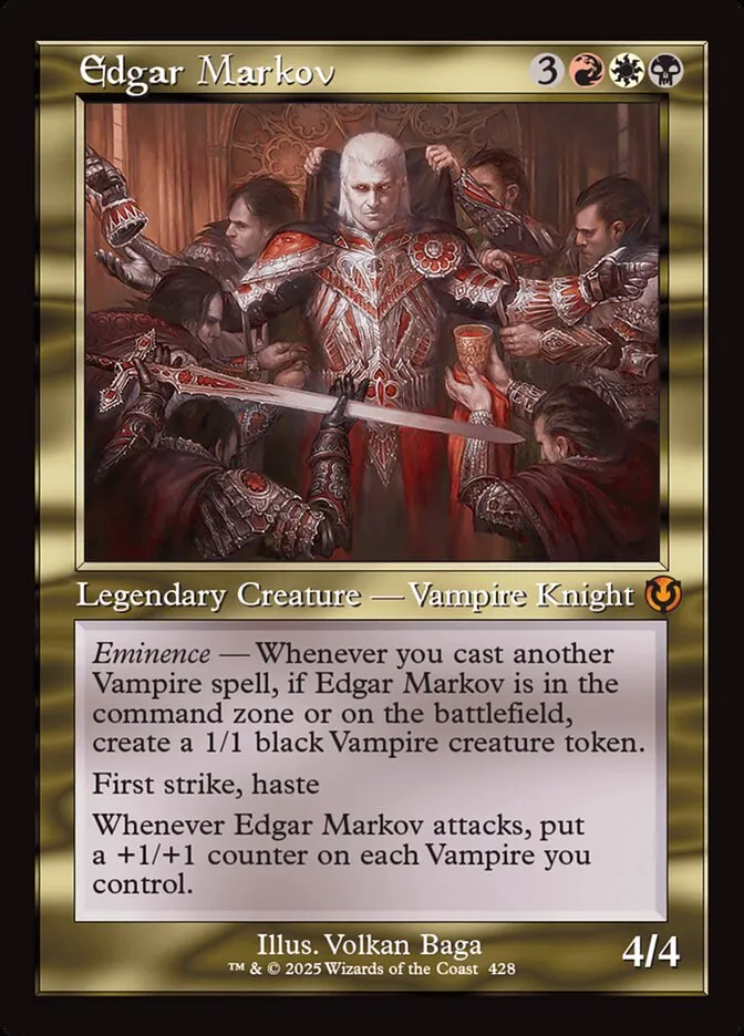 2025 Innistrad Remastered Edgar Markov [Foil] mythic #428 mythic card image