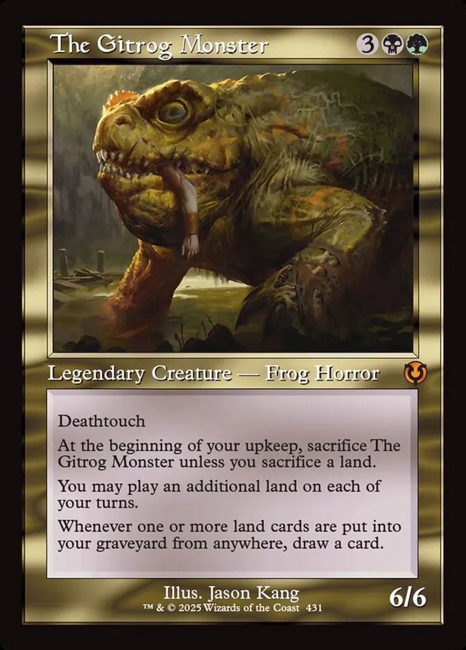 2025 Innistrad Remastered The Gitrog Monster #431 mythic card image