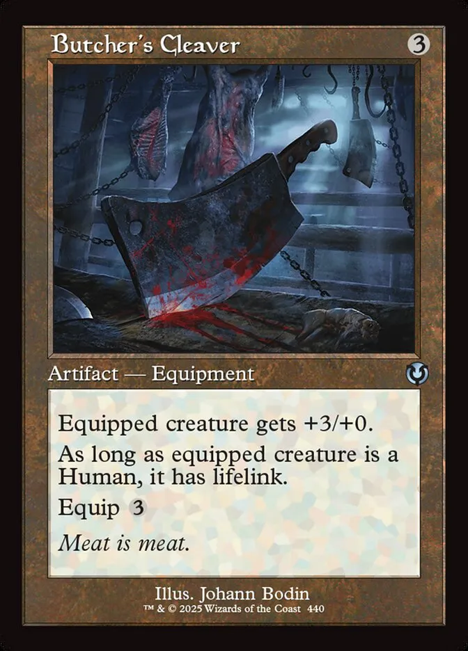 2025 Innistrad Remastered Butcher's Cleaver #440 uncommon card image