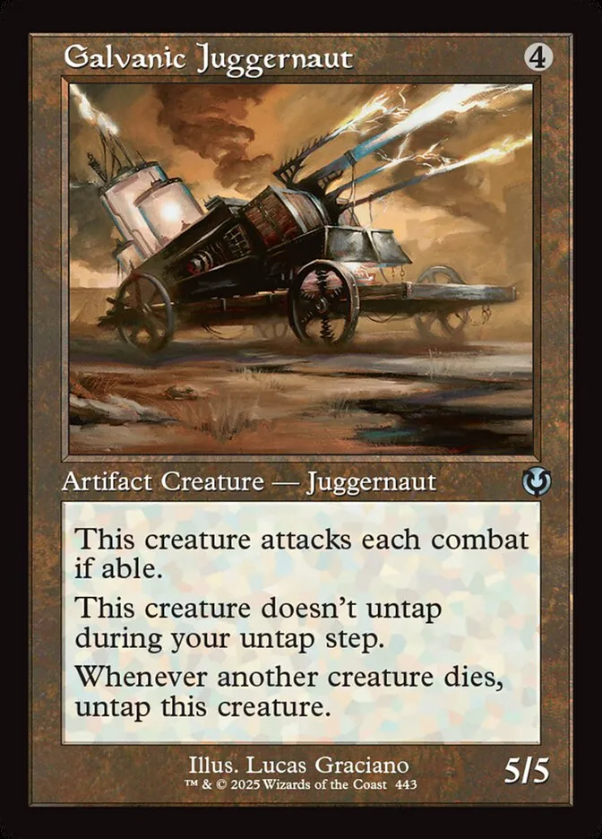 2025 Innistrad Remastered Galvanic Juggernaut #443 uncommon card image