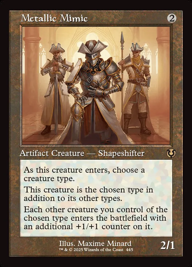 2025 Innistrad Remastered Metallic Mimic #445 rare card image