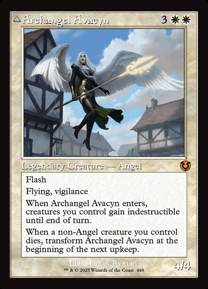 2025 Innistrad Remastered Archangel Avacyn // Avacyn, the Purifier [Retro Frame Foil] mythic #449 mythic card image