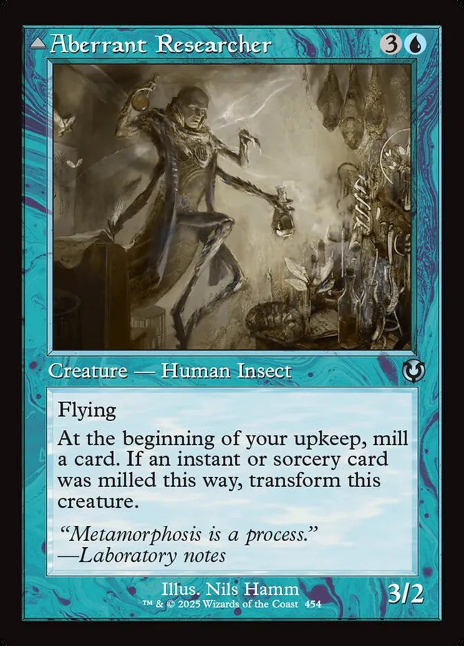 2025 Innistrad Remastered Aberrant Researcher // Perfected Form #454 uncommon card image