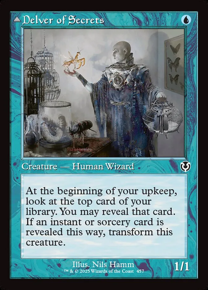 2025 Innistrad Remastered Delver of Secrets // Insectile Aberration #457 common card image