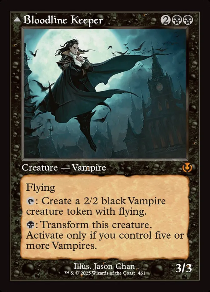 2025 Innistrad Remastered Bloodline Keeper // Lord of Lineage #461 mythic card image