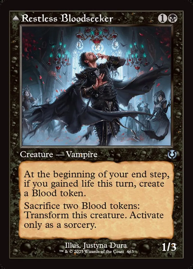 2025 Innistrad Remastered Restless Bloodseeker // Bloodsoaked Reveler #463 uncommon card image